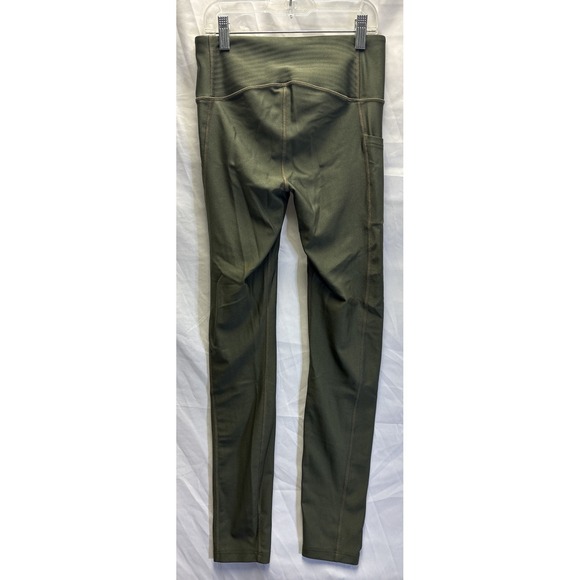 Under Armour Freedom Compression Leggings Women Olive Green HeatGear Size SM - Picture 4 of 6